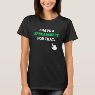 Daar heb ik een spreadsheet voor. t-shirt