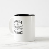 Daar heb ik een spreadsheet voor tweekleurige koffiemok (Voorkant links)