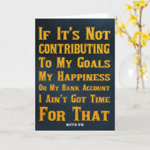 Daar heb ik geen tijd voor kaart (Gele Bloem)