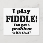 Daar heb je een probleem mee, Fiddle Briefkaart (Voorkant)