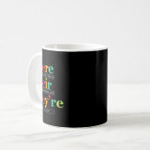 Daar Hun Zijre Engelse Grammaticadocent Terug T Koffiemok (Voorkant links)