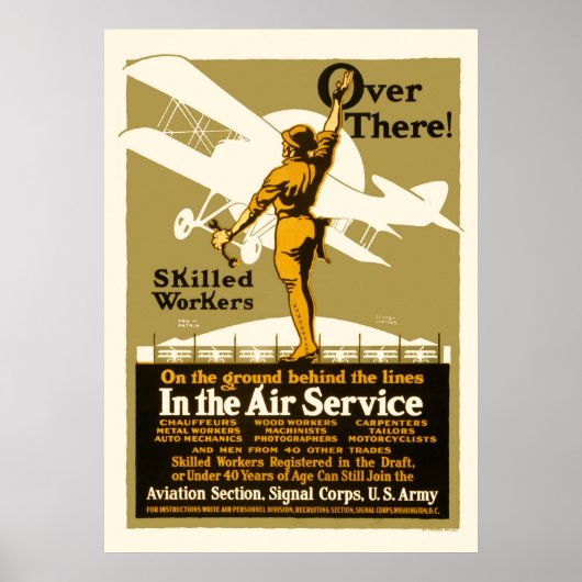 Daar! In de luchtdienst Poster (Voorkant)