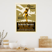 Daar! In de luchtdienst Poster (Keuken)