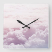 Daar in de pastelwolken 1 vierkante klok (Voorkant)