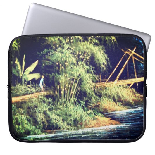 Daar in het bos door Vishnuh Laptop Sleeve (Voorkant)