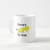 Daar is een app voor. koffiemok (Voorkant links)