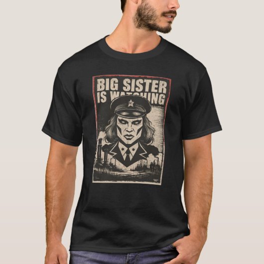 Daar komt Big Sister T-shirt (Voorkant)
