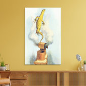 Daar komt Bill!" Canvas Afdruk (Insitu (Woonkamer))