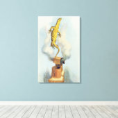 Daar komt Bill!" Canvas Afdruk (Insitu (Houten vloer))