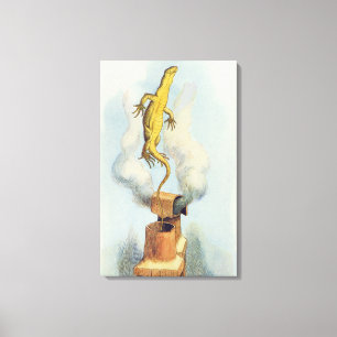 Daar komt Bill!" Canvas Afdruk