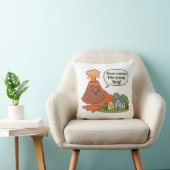Daar komt de warme knuffel! vulkaan-Humor Kussen (Stoel)
