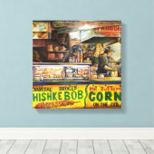 Daar kun je niet mee concurreren canvas afdruk (Insitu (Houten vloer))