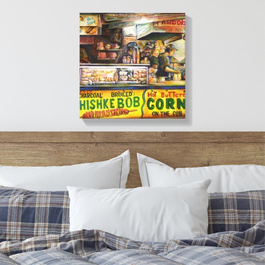 Daar kun je niet mee concurreren canvas afdruk (Insitu (Slaapkamer))