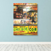 Daar kun je niet mee concurreren canvas afdruk (Insitu (Houten vloer))