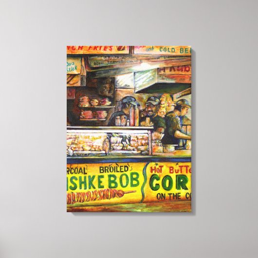 Daar kun je niet mee concurreren canvas afdruk (Voorkant)