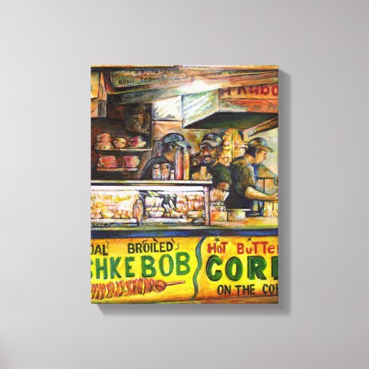 Daar kun je niet mee concurreren canvas afdruk (Voorkant)