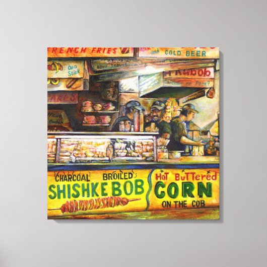 Daar kun je niet mee concurreren canvas afdruk (Voorkant)