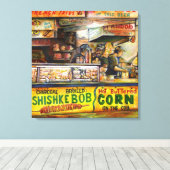 Daar kun je niet mee concurreren canvas afdruk (Insitu (Houten vloer))
