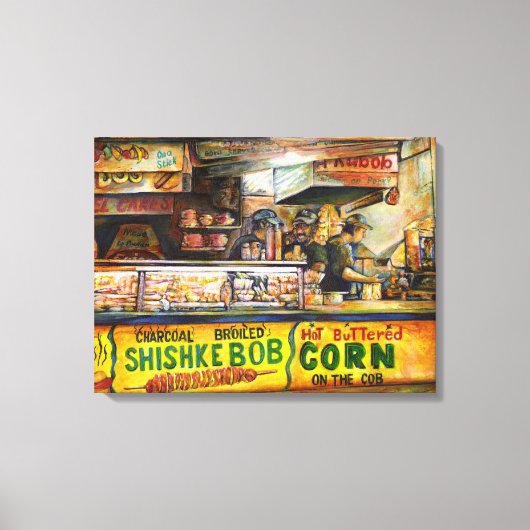 Daar kun je niet mee concurreren canvas afdruk (Voorkant)