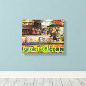 Daar kun je niet mee concurreren canvas afdruk (Insitu (Houten vloer))