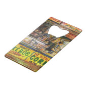 Daar kun je niet mee concurreren creditkaart flessenopener (Voorkant Gekanteld)