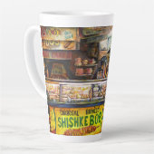 Daar kun je niet mee concurreren latte mok (Linkerhoek)