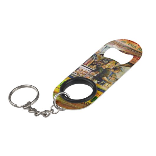 Daar kun je niet mee concurreren mini flessenopener (Voorkant Gekanteld)