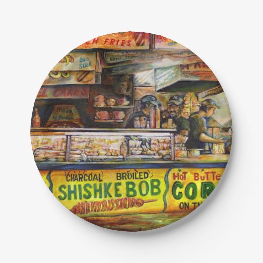 Daar kun je niet mee concurreren papieren bordje (Voorkant)