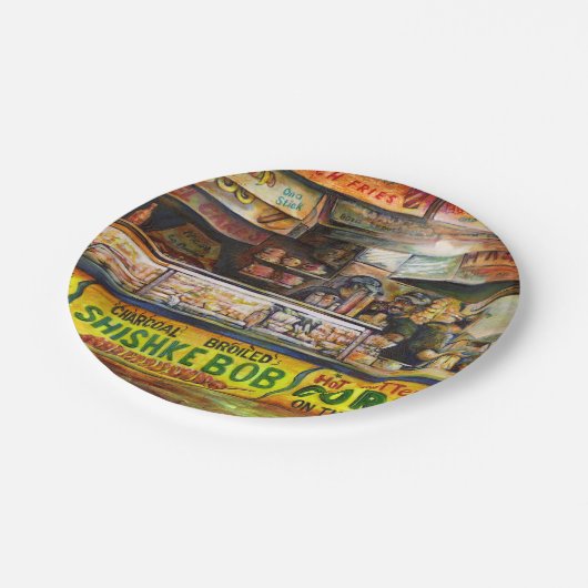 Daar kun je niet mee concurreren papieren bordje (Gekanteld)