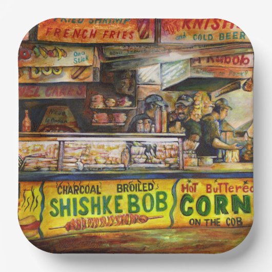 Daar kun je niet mee concurreren papieren bordje (Voorkant)