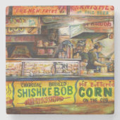 Daar kun je niet mee concurreren stenen onderzetter (Voorkant)