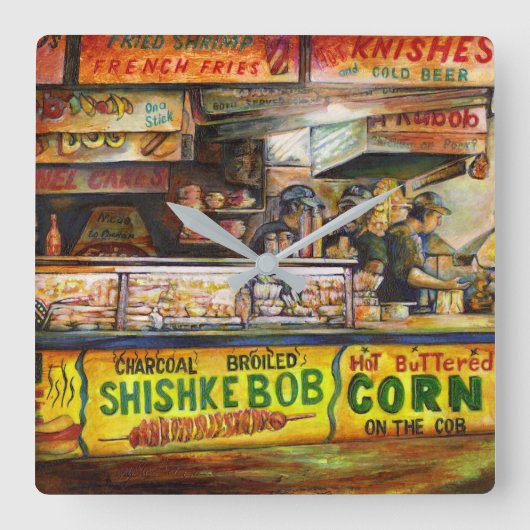 Daar kun je niet mee concurreren vierkante klok (Voorkant)