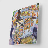 Daar kun je niet mee concurreren vierkante klok (Hoek)