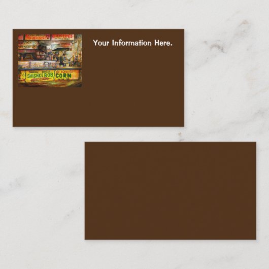 Daar kun je niet mee concurreren visitekaartje (Voorkant / Achterkant)