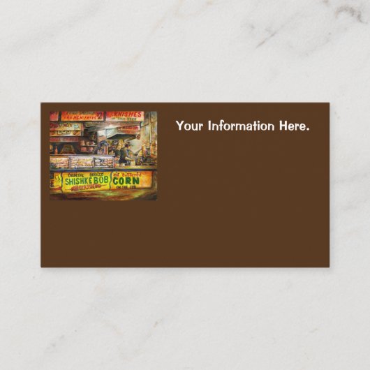 Daar kun je niet mee concurreren visitekaartje (Voorkant)