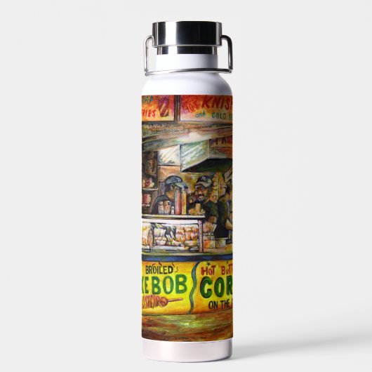 Daar kun je niet mee concurreren waterfles (Achterkant)