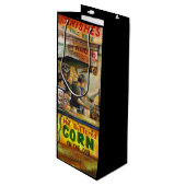 Daar kun je niet mee concurreren wijn cadeautas (Voorkant Gekanteld)