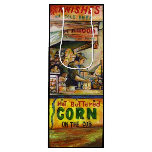 Daar kun je niet mee concurreren wijn cadeautas (Voorkant)