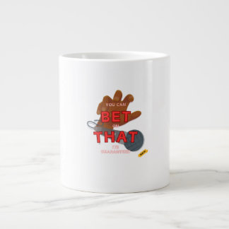 Daar kun je op wedden dat het gegarandeerd is grote koffiekop