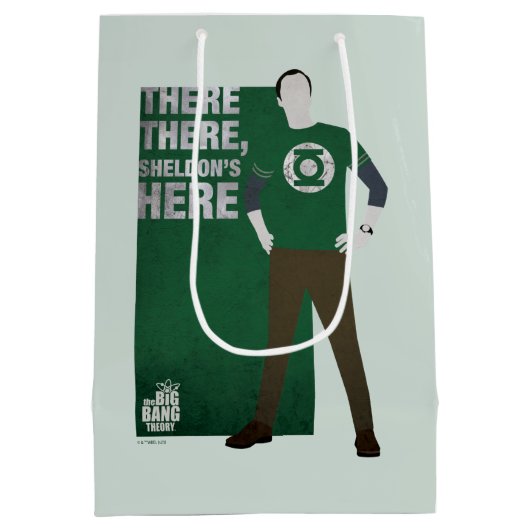 Daar, Sheldon is hier. Medium Cadeauzakje (Achterkant)