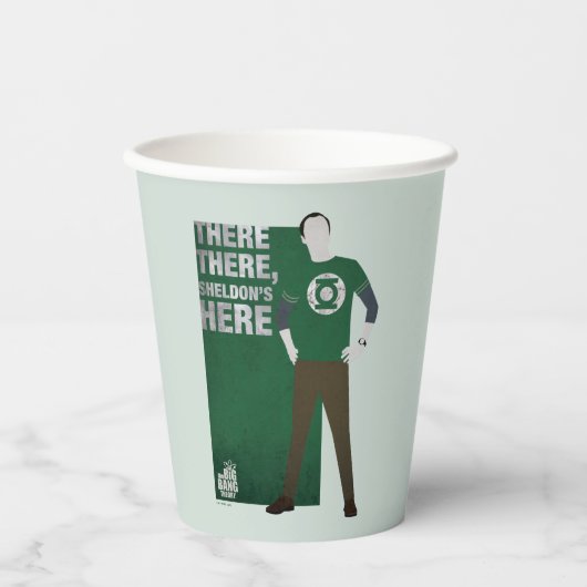 Daar, Sheldon is hier. Papieren Bekers (Voorkant)