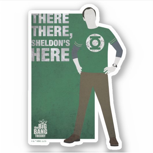 Daar, Sheldon is hier. Sticker (Voorkant)