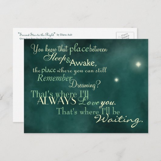 "Daar wacht ik op" Briefkaart (Voorkant / Achterkant)