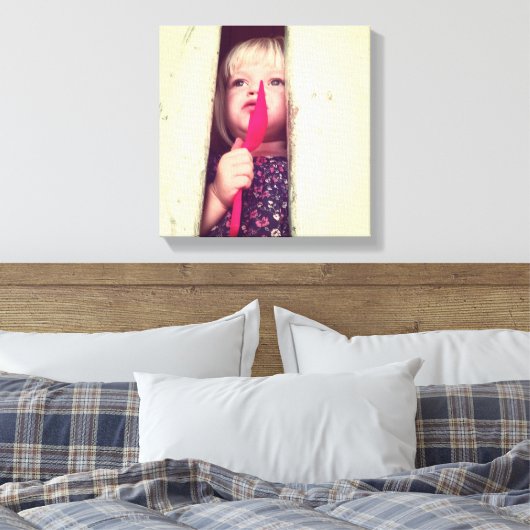 Daar ziet er goed uit canvas afdruk (Insitu (Slaapkamer))