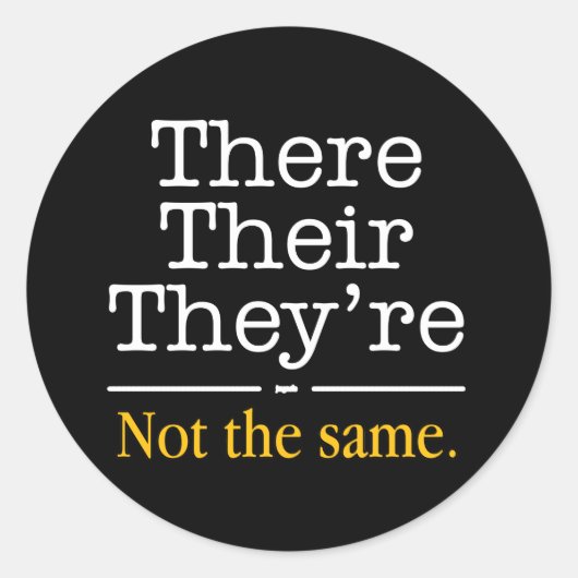 Daar zijn ze en ze. ronde sticker (Voorkant)