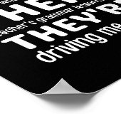 Daar zijn ze Engelse Grammer Funny Teacher Poster (Hoek)