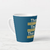 Daar zijn ze geen Engelse Grammar Funny Latte Mok (Linkerhoek)