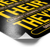 Daar zijn ze leraar Engels Foto Afdruk (Hoek)