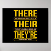 Daar zijn ze leraar Engels Poster (Voorkant)