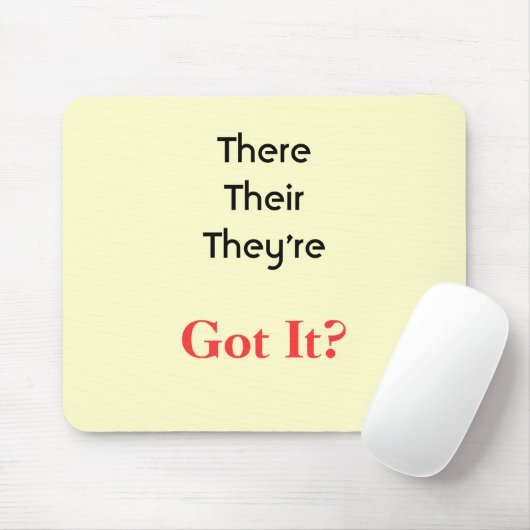 Daar zijn ze, snap je het? muismat (Met muis)